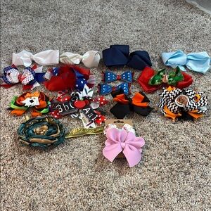 Colorful Kids Hair Bow Set